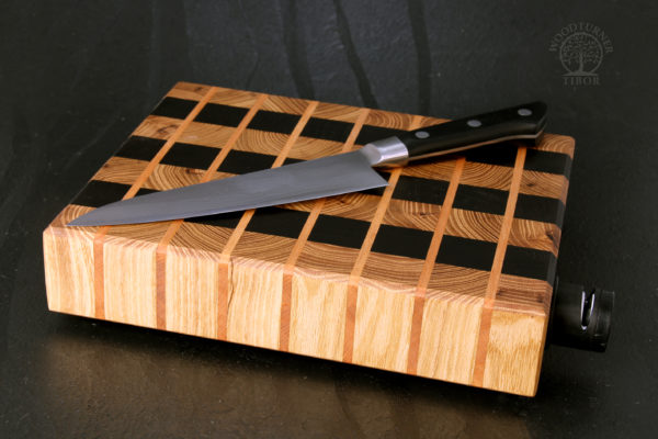 Hirnholz-Schneidbrett, Robinie-Wenge-Esche